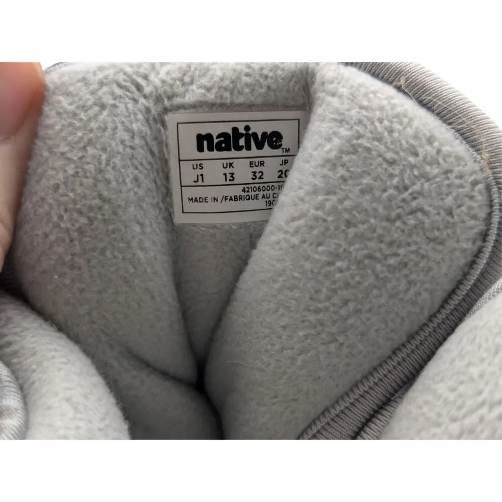 Native Silver Metallic Chamonix Child Snow Boot Size Big Kid 1